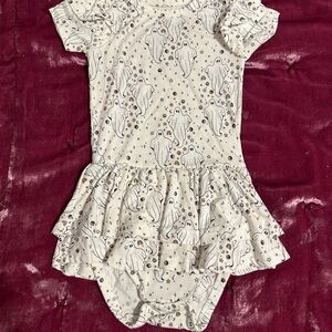 Sweet P Baby Co Boho Ghost Print Bamboo Baby Twirl Dress
